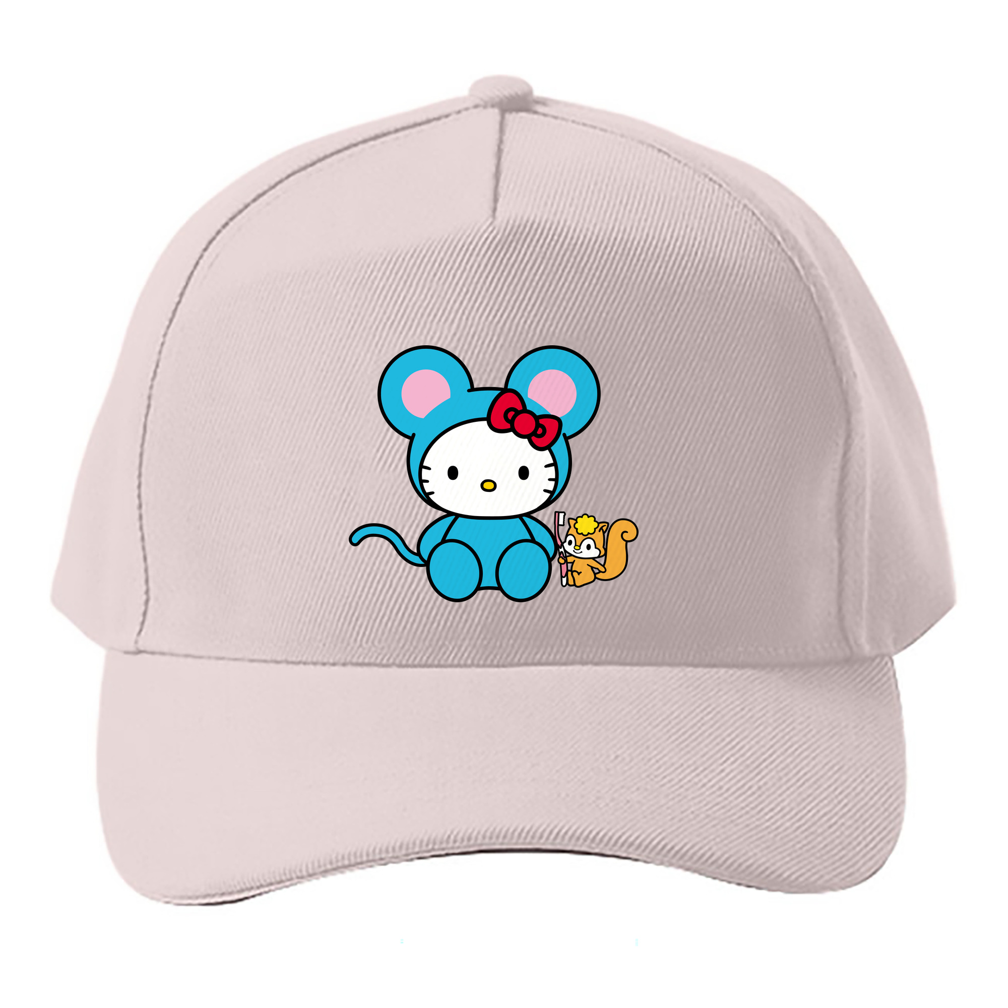 （画像用） Hello Kitty ハローキティ ベースボールキャップ 綿100％ 男女兼用 帽子 スポーツ